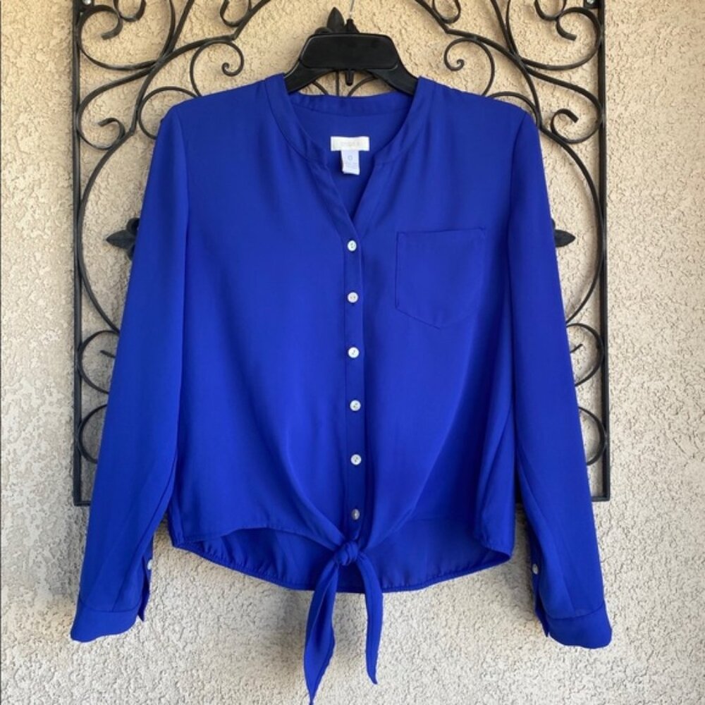 Chico’s front tie blouse